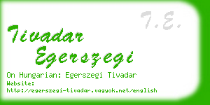 tivadar egerszegi business card